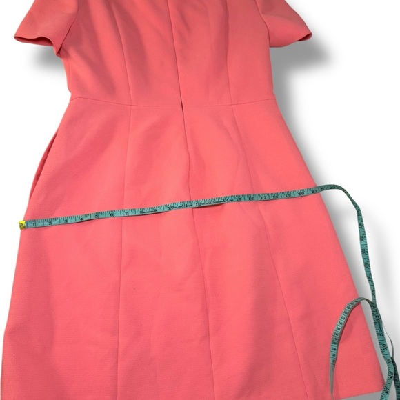 LK Bennett Pink Jolie Boxy Shift Dress w/Pockets Sz 10 EUC - Picture 9 of 9